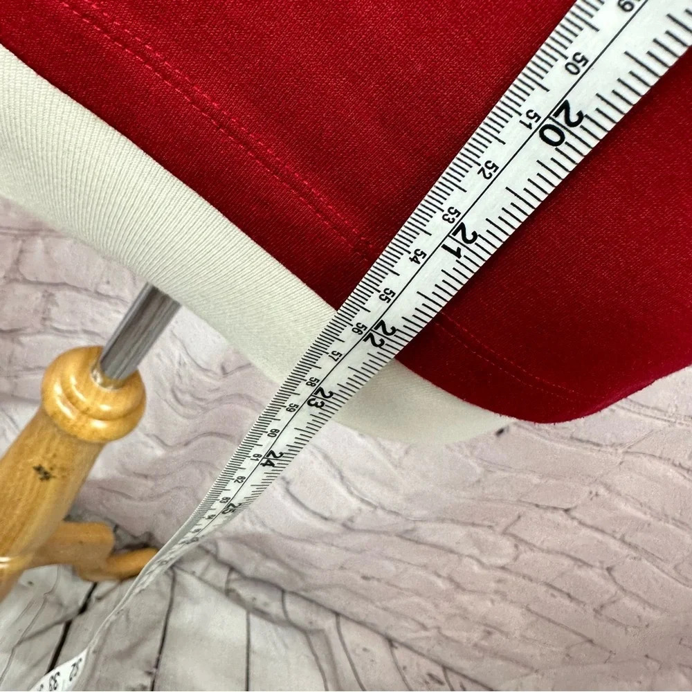 talbots deep red sleeveless tank shell layering sz petite large ruffles - Picture 4 of 7